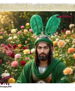 تابلو فرش ماشینی تمثال حضرت عباس (ع) کد MZ14 - یادگار گیفت