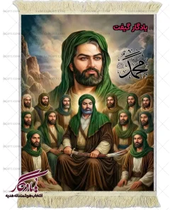 تابلو فرش تمثال حضرت علی (ع) و یارانش کد MZ18 - یادگار گیفت