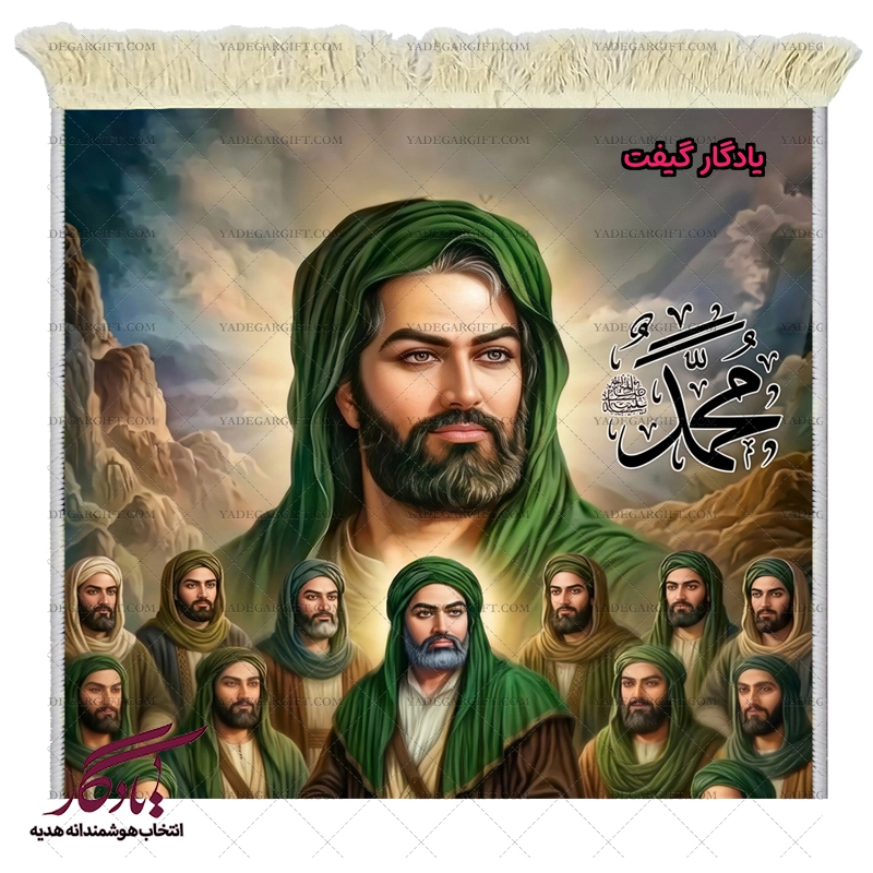 تابلو فرش تمثال حضرت علی (ع) و یارانش کد MZ18 - یادگار گیفت