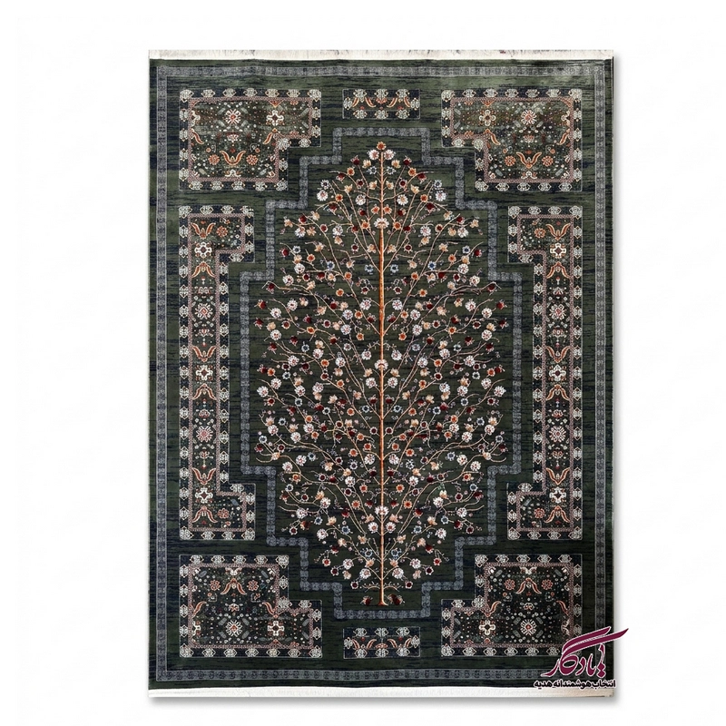 فرش طرح درختی ۱۲۰۰ شانه گل برجسته (کلکسیون آوانگارد) - یادگار گیفت
