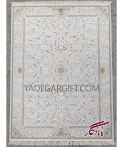 فرش۱۲۰۰ شانه گل برجسته موکا کد ۳۰۳۰ - یادگار گیفت