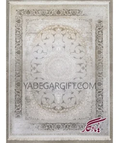 فرش۱۲۰۰ شانه گل برجسته موکا کد ۳۰۳۵ - یادگار گیفت