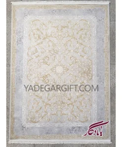 فرش۱۲۰۰ شانه گل برجسته موکا کد ۳۰۶۵ - یادگار گیفت