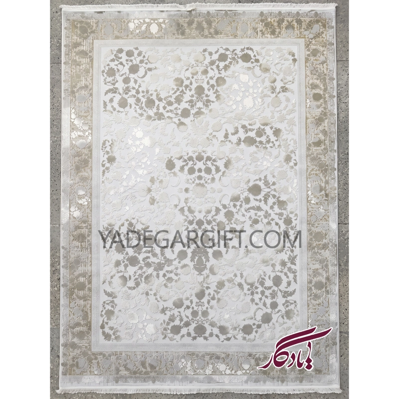فرش۱۲۰۰ شانه گل برجسته موکا کد ۳۰۷۰ - یادگار گیفت