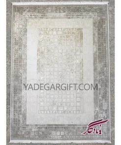 فرش۱۲۰۰ شانه گل برجسته موکا کد ۳۰۸۰ - یادگار گیفت