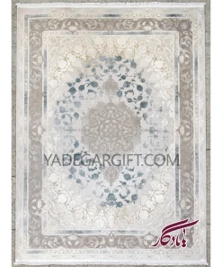 فرش۱۲۰۰ شانه گل برجسته موکا کد ۳۱۳۵ - یادگار گیفت