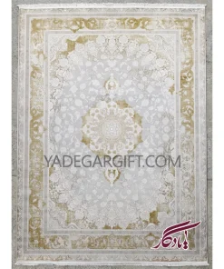 فرش۱۲۰۰ شانه گل برجسته موکا کد ۳۱۵۵ - یادگار گیفت