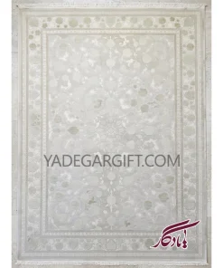 فرش۱۲۰۰ شانه گل برجسته موکا کد ۳۵۲۰ - یادگار گیفت