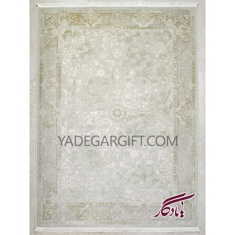فرش۱۲۰۰ شانه گل برجسته موکا کد ۳۵۲۵ - یادگار گیفت